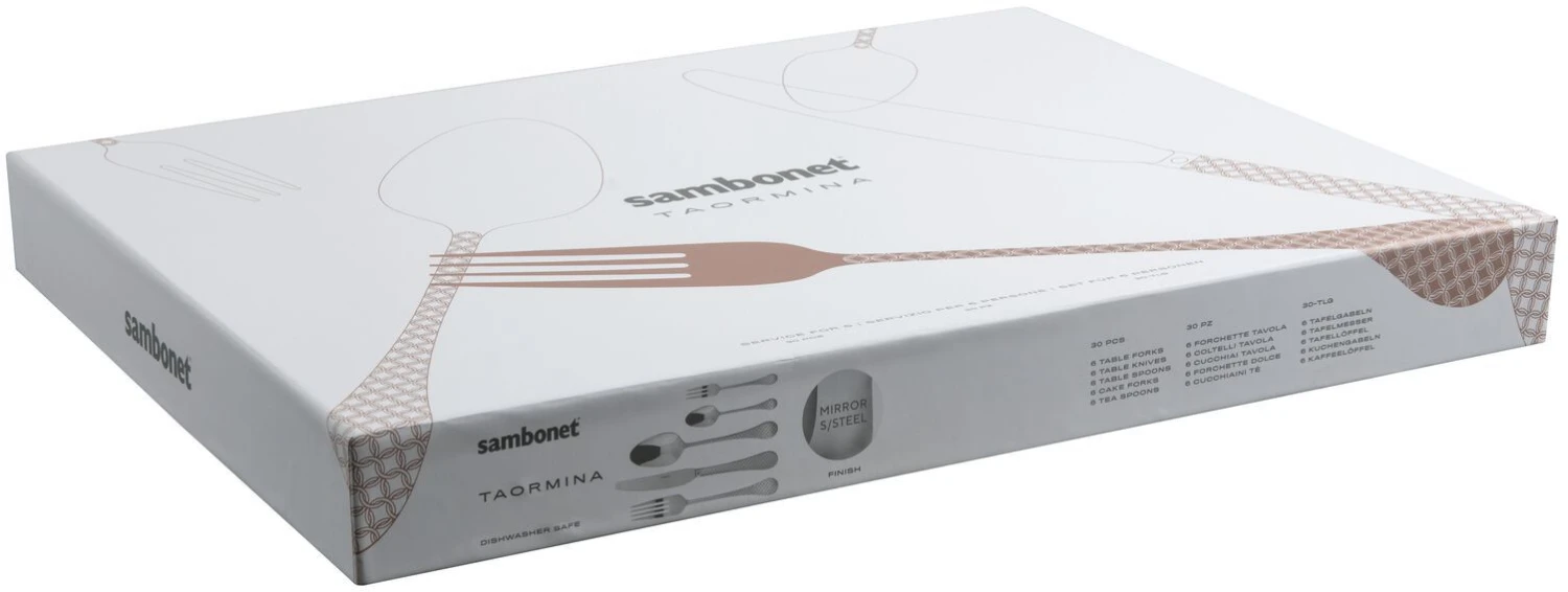 Sambonet Bestekset Taormina - Koper - 30 Delig / 6 Personen 6 Sambonet Bestekset Taormina - Koper - 30 Delig / 6 Personen - Afbeelding 4