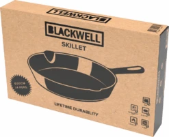 Blackwell Koekenpan - Gietijzer - ø 20 Cm - Zonder Anti-aanbaklaag -Keukengerei Korting Winkel Box20 Package New