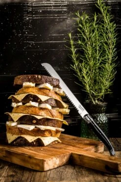 Laguiole Style De Vie Broodmes Zwart -Keukengerei Korting Winkel Broodmes Laguiole zwart sf gr 2