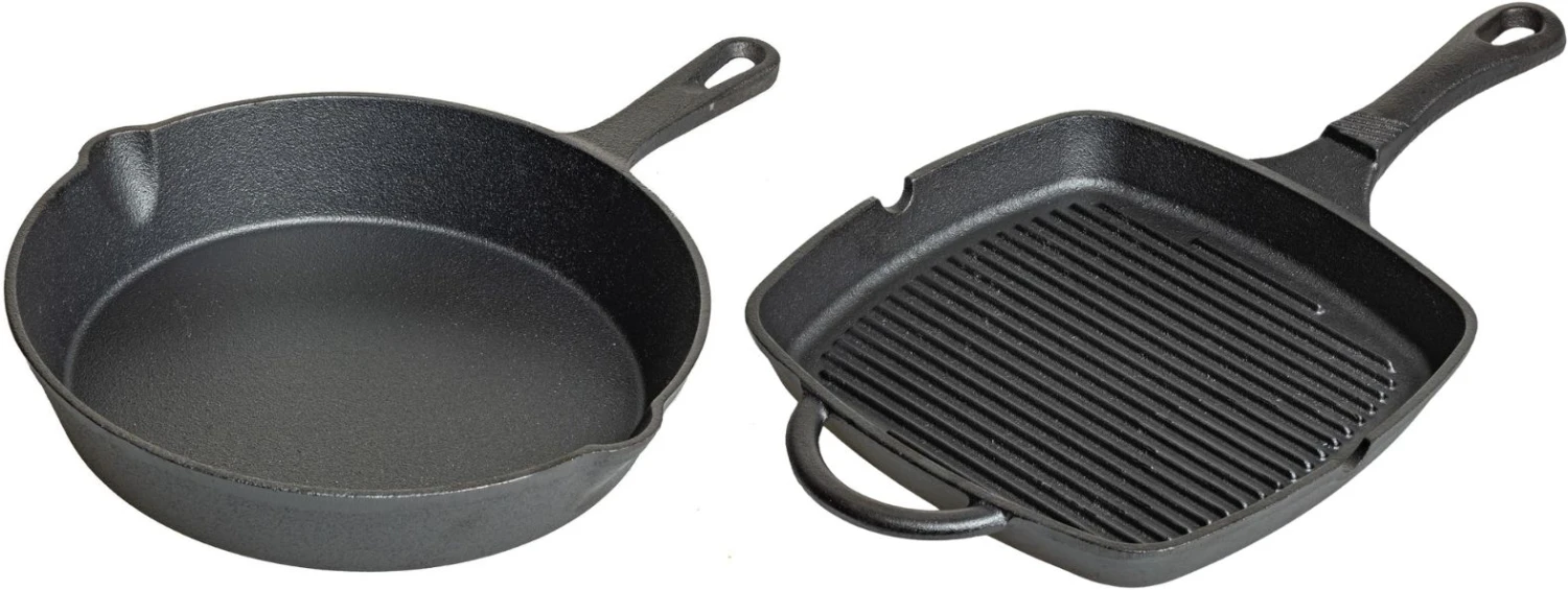 Blackwell Pannenset Gietijzer - Zonder Anti-aanbaklaag 2-Delig 3 Blackwell Pannenset Gietijzer - Zonder Anti-aanbaklaag 2-Delig