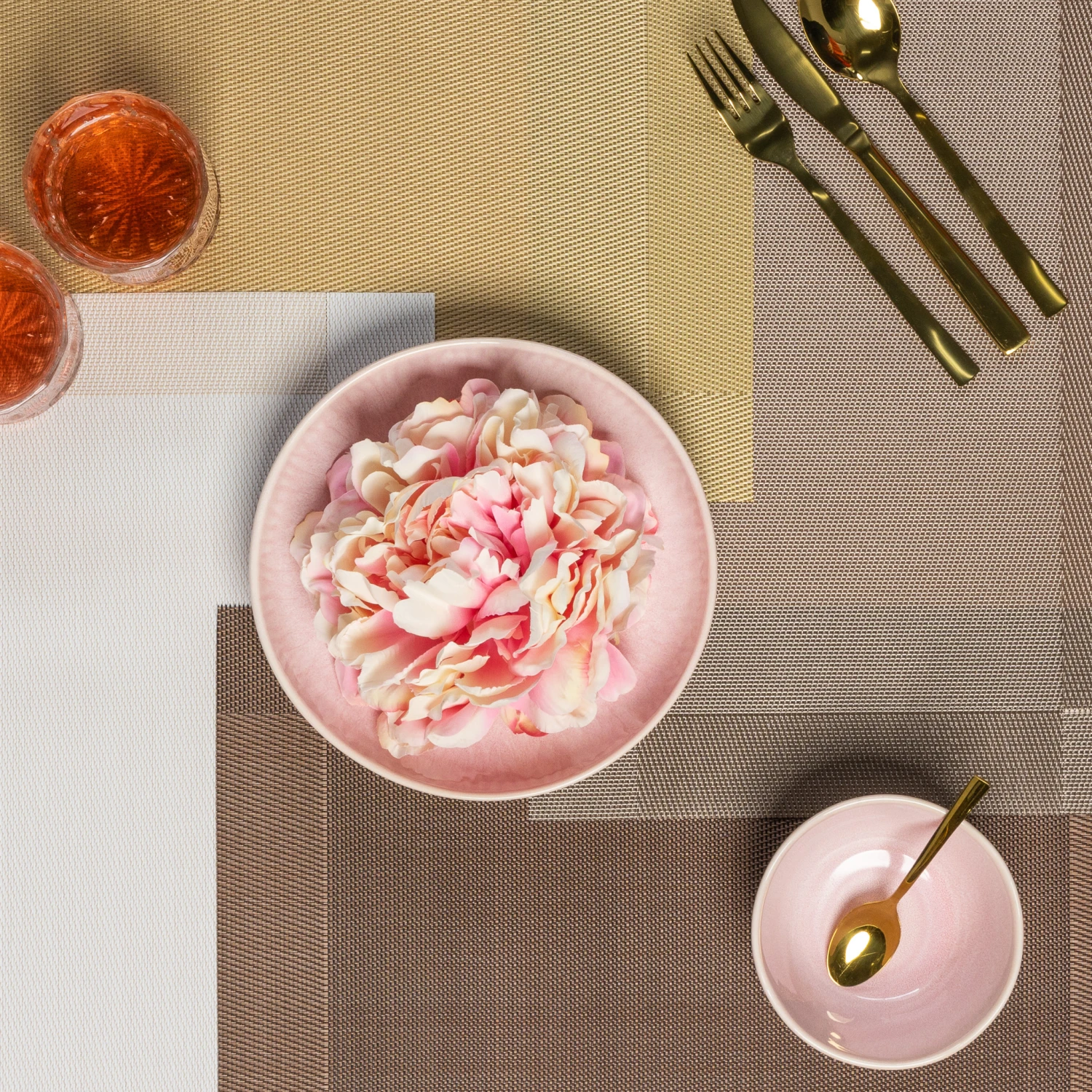 Jay Hill Placemats - Copper - 45 X 31 Cm - 6 Stuks 4 Jay Hill Placemats - Copper - 45 X 31 Cm - 6 Stuks - Afbeelding 2