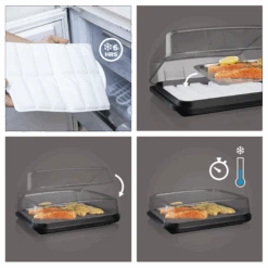 Vacu Vin Koelhoudplaat Active Cool Plate - Zwart -Keukengerei Korting Winkel CoolPlate Instructions 2