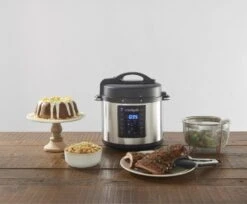 Crockpot Express Slowcooker + Snelkookpan - Uitneembare Binnenpan - 5.6 Liter - CR089 Met Stoommand & Tang) -Keukengerei Korting Winkel Crockpot Express Slowcooker Snelkookpan CR089 5.6 Liter 3