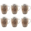 Studio Tavola Mokken Leopard 340 Ml - 6 Stuks 2 Studio Tavola Mokken Leopard 340 Ml - 6 Stuks -Keukengerei Korting Winkel Eigen merken