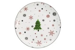 Studio Tavola Kerstservies - Porselein - Rood - 18-delig / 6 Personen -Keukengerei Korting Winkel HIT Kerstservies Rood 02