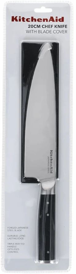 KitchenAid Koksmes Gourmet 20 Cm + Gratis Mesbeschermer -Keukengerei Korting Winkel KitchenAid Koksmes Gourmet 20 cm gratis mesbeschermer 5