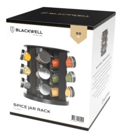 Blackwell Kruidenrek / Kruidencarrousel - Inclusief 12 Kruidenpotjes - Zwart -Keukengerei Korting Winkel Kruidenrek 12 units zwart Current View