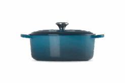 Le Creuset Braadpan Signature - Ovaal - Deap Teal - ø 29 Cm / 4.7 Liter -Keukengerei Korting Winkel LC 20210125 HL PS FS 21178296422430 003