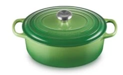 Le Creuset Braadpan Signature - Ovaal - Bamboo - ø 29 Cm / 4.7 Liter