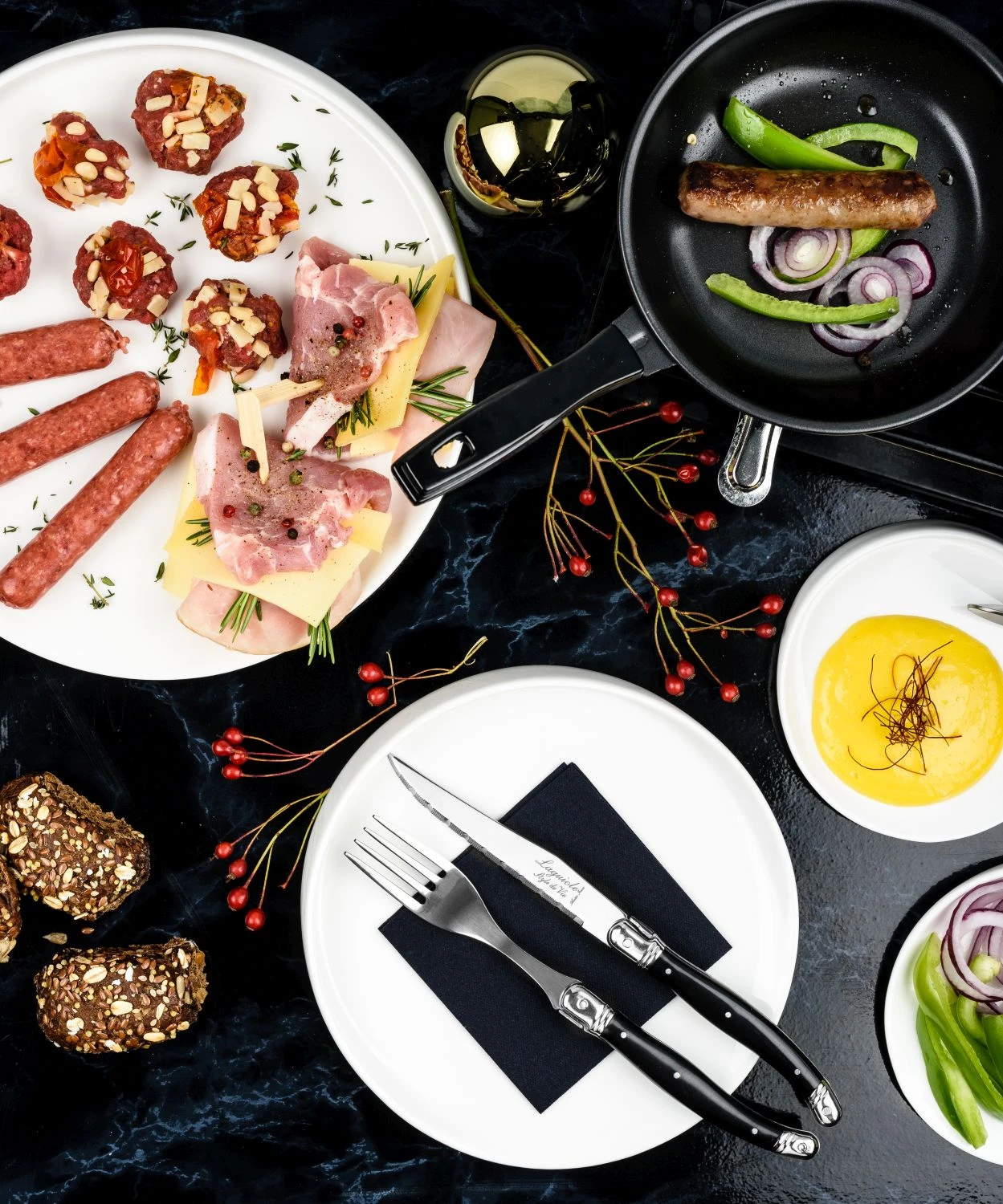 Laguiole Style De Vie Steakmessen Premium Line Zwart 6 Stuks 7 Laguiole Style De Vie Steakmessen Premium Line Zwart 6 Stuks - Afbeelding 5