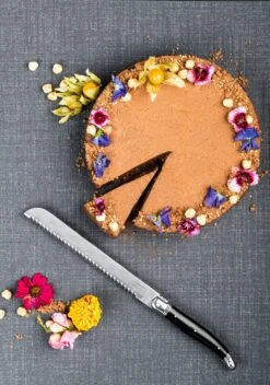 Laguiole Style De Vie Broodmes Zwart Met Stokbroodplank -Keukengerei Korting Winkel Laguiole broodmes met stokbroodplank zwart sf gr 1