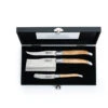 Laguiole Style De Vie Kaasmessen / Kaasmessenset Luxury Line Eikenhout - 3 Stuks -Keukengerei Korting Winkel LuxKaasEikStone