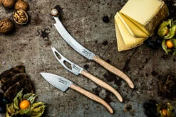 Laguiole Style De Vie Kaasmessen / Kaasmessenset Luxury Line Eikenhout Stonewash - 3 Stuks -Keukengerei Korting Winkel LuxKaasV2EikStone 4