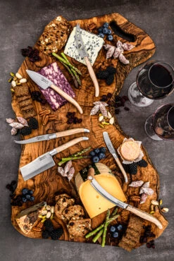 Laguiole Style De Vie Kaasmessen / Kaasmessenset Luxury Line Eikenhout Stonewash - 3 Stuks -Keukengerei Korting Winkel LuxKaasV2EikStone 5