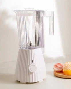 Alessi Blender Plissé - 5 Snelheden + Turbostand - Wit - Michele De Lucchi - 1.5 Liter - MDL09 W -Keukengerei Korting Winkel MDL09 W AMB H A4 3500pxl