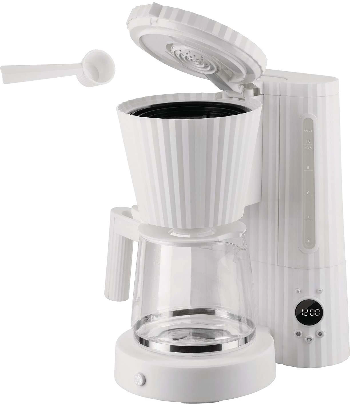 Alessi Filter-koffiezetapparaat Plissé - 1.5 Liter - Wit - Michele De Lucchi - MDL14 W 5 Alessi Filter-koffiezetapparaat Plissé - 1.5 Liter - Wit - Michele De Lucchi - MDL14 W - Afbeelding 3