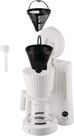 Alessi Filter-koffiezetapparaat Plissé - 1.5 Liter - Wit - Michele De Lucchi - MDL14 W 12 Alessi Filter-koffiezetapparaat Plissé - 1.5 Liter - Wit - Michele De Lucchi - MDL14 W -Keukengerei Korting Winkel MDL14 W 05 1x1 A4 3500pxl