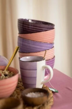 Studio Tavola Mokken Mykonos 350 Ml - 6 Stuks -Keukengerei Korting Winkel Mykonos Koffie Thee 1 2