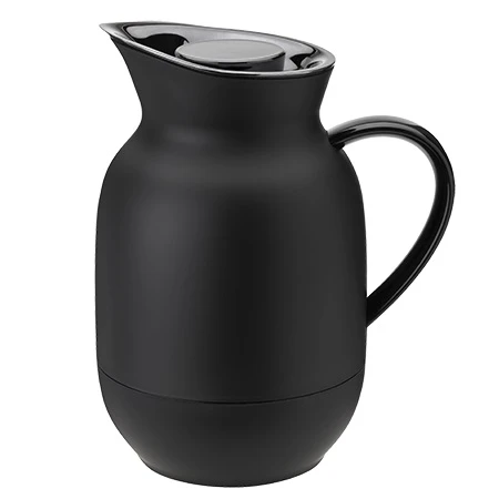 Stelton Thermoskan Voor Koffie Amphora Soft Black 1 Liter 3 Stelton Thermoskan Voor Koffie Amphora Soft Black 1 Liter