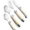 Laguiole Style De Vie Bestekset Premium Line - Parelmoer - 24 Delig / 6 Personen -Keukengerei Korting Winkel PrCouvParel