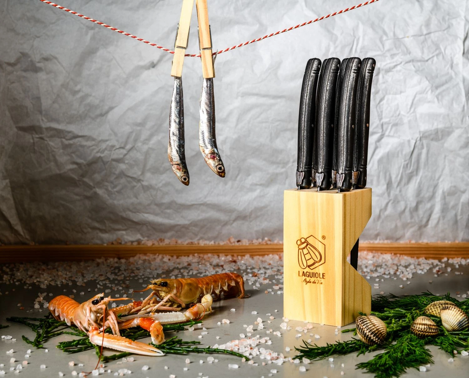 Laguiole Style De Vie Steakmessen Premium Line Black Stonewash 6 Stuks 5 Laguiole Style De Vie Steakmessen Premium Line Black Stonewash 6 Stuks - Afbeelding 3