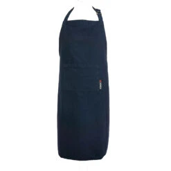 KOOK Keukenschort Washed Uni Navy 90 X 70 Cm -Keukengerei Korting Winkel R21.629.2