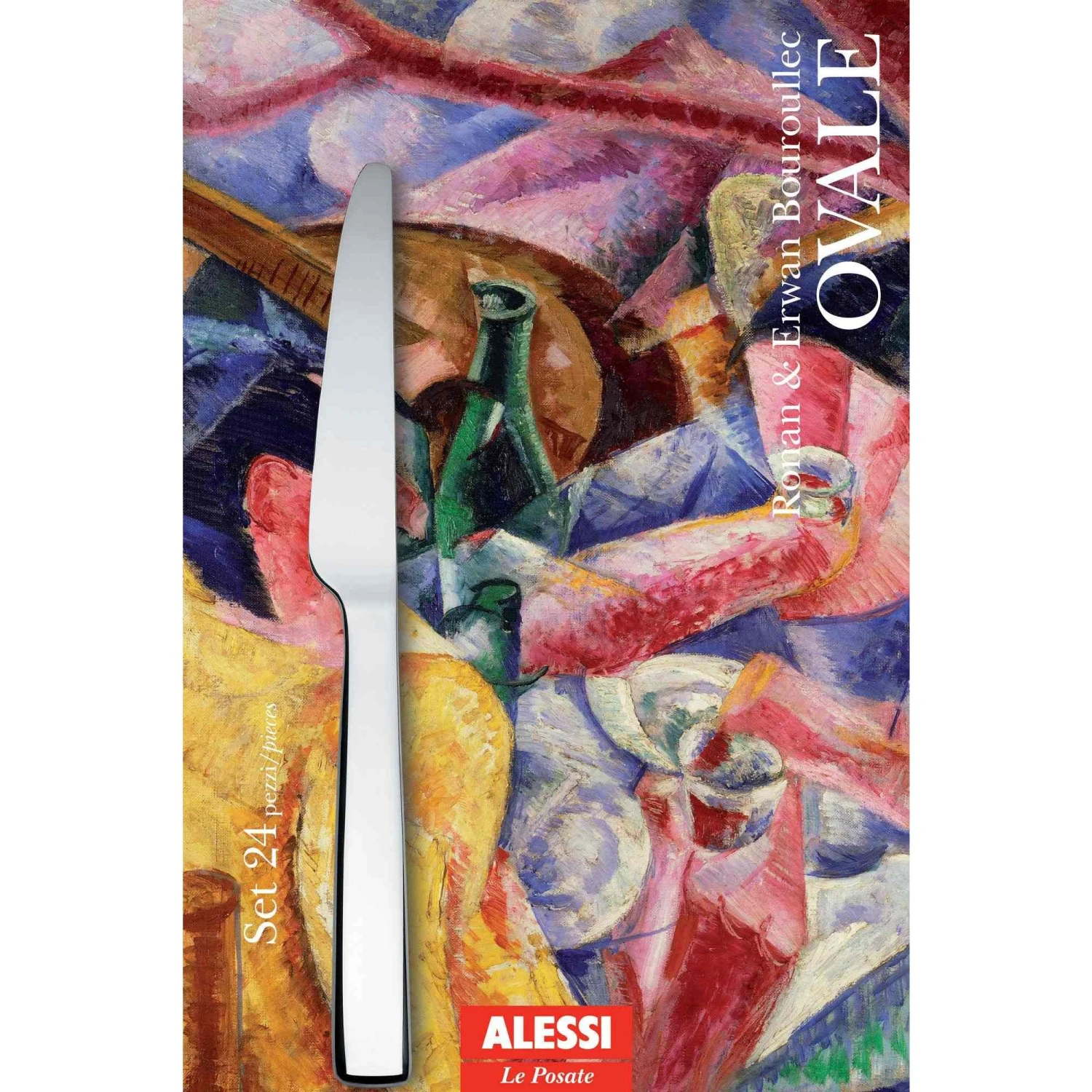 Alessi Bestekset Ovale - REB09S24 - 24-delig / 6 Personen - Door Ronan & Erwan Bouroullec 6 Alessi Bestekset Ovale - REB09S24 - 24-delig / 6 Personen - Door Ronan & Erwan Bouroullec - Afbeelding 4