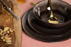 Studio Tavola Ontbijtborden Samos ø 22 Cm - 6 Stuks -Keukengerei Korting Winkel ST Dark Brown 5