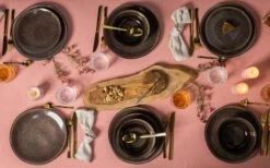 Studio Tavola Serviesset Samos - 18-delig / 6 Personen -Keukengerei Korting Winkel ST Dark Brown 7 1