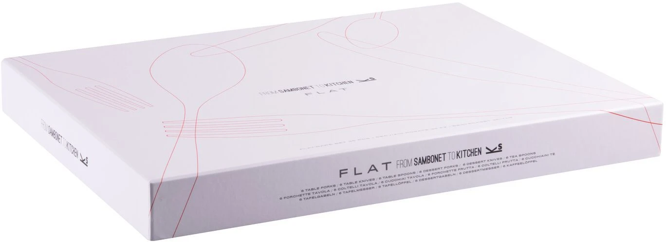 Sambonet Bestekset Flat - Zwart - 30 Delig / 6 Personen 6 Sambonet Bestekset Flat - Zwart - 30 Delig / 6 Personen - Afbeelding 4