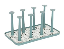 Sareva Afdruiprek Glazen / Flessendroger - Groen - 8 Glazen -Keukengerei Korting Winkel Sareva Glazenhouders 01