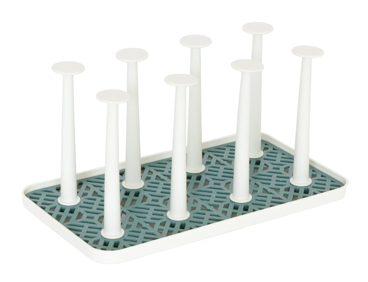 Sareva Afdruiprek Glazen / Flessendroger - Wit - 8 Glazen 6 Sareva Afdruiprek Glazen / Flessendroger - Wit - 8 Glazen - Afbeelding 4