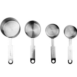 Sareva Maatschepjes - RVS - 4-delig 11 Sareva Maatschepjes - RVS - 4-delig -Keukengerei Korting Winkel Sareva maatschepjes RVS
