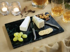 Jay Hill Snijplank / Serveerplank / Borrelplank Marmer - Groen - 29 X 21 Cm -Keukengerei Korting Winkel Serveerplank Groen 2