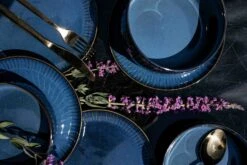 Jay Hill Dinerborden Aride ø 27 Cm - 4 Stuks -Keukengerei Korting Winkel Silhoutte Blauw 3 1