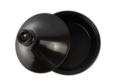 Cookinglife Tajine Regas - Aardewerk - Zwart - ø 32 Cm / 3 Liter -Keukengerei Korting Winkel Tajine zwart open