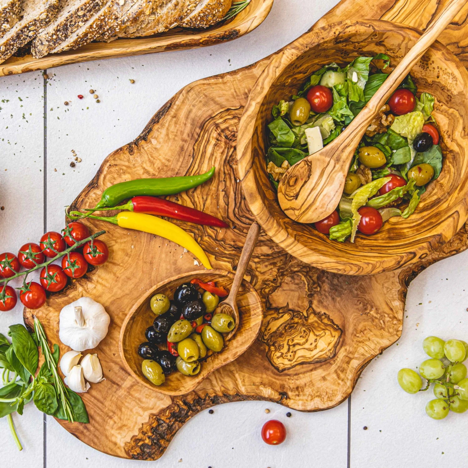 Jay Hill Spatelset (sauslepel, Pollepel & Risotto Lepel) Tunea - Olijfhout 5 Jay Hill Spatelset (sauslepel, Pollepel & Risotto Lepel) Tunea - Olijfhout - Afbeelding 3