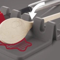 Vacu Vin Lepelhouder - Grijs -Keukengerei Korting Winkel UtensilRest Instructions