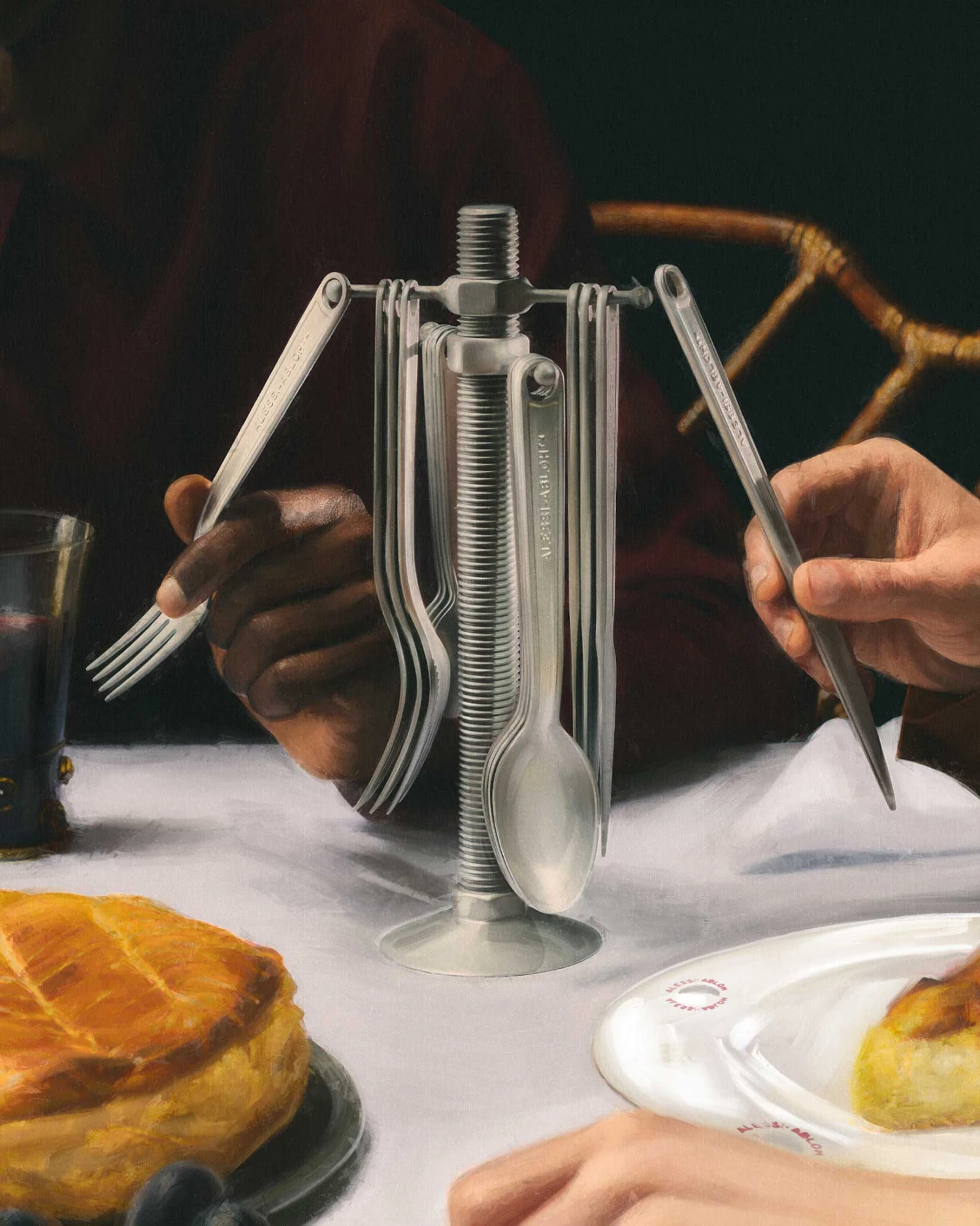 Alessi Bestekset Conversational Objects - VA02S4 - 4-delig - Door Virgil Abloh 4 Alessi Bestekset Conversational Objects - VA02S4 - 4-delig - Door Virgil Abloh - Afbeelding 2