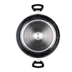 Westinghouse Hapjespan Black Marble - ø 28 Cm / 4.5 Liter - Standaard Anti-aanbaklaag -Keukengerei Korting Winkel WCCC0009L28MBBWestinghouseLowCasserole4