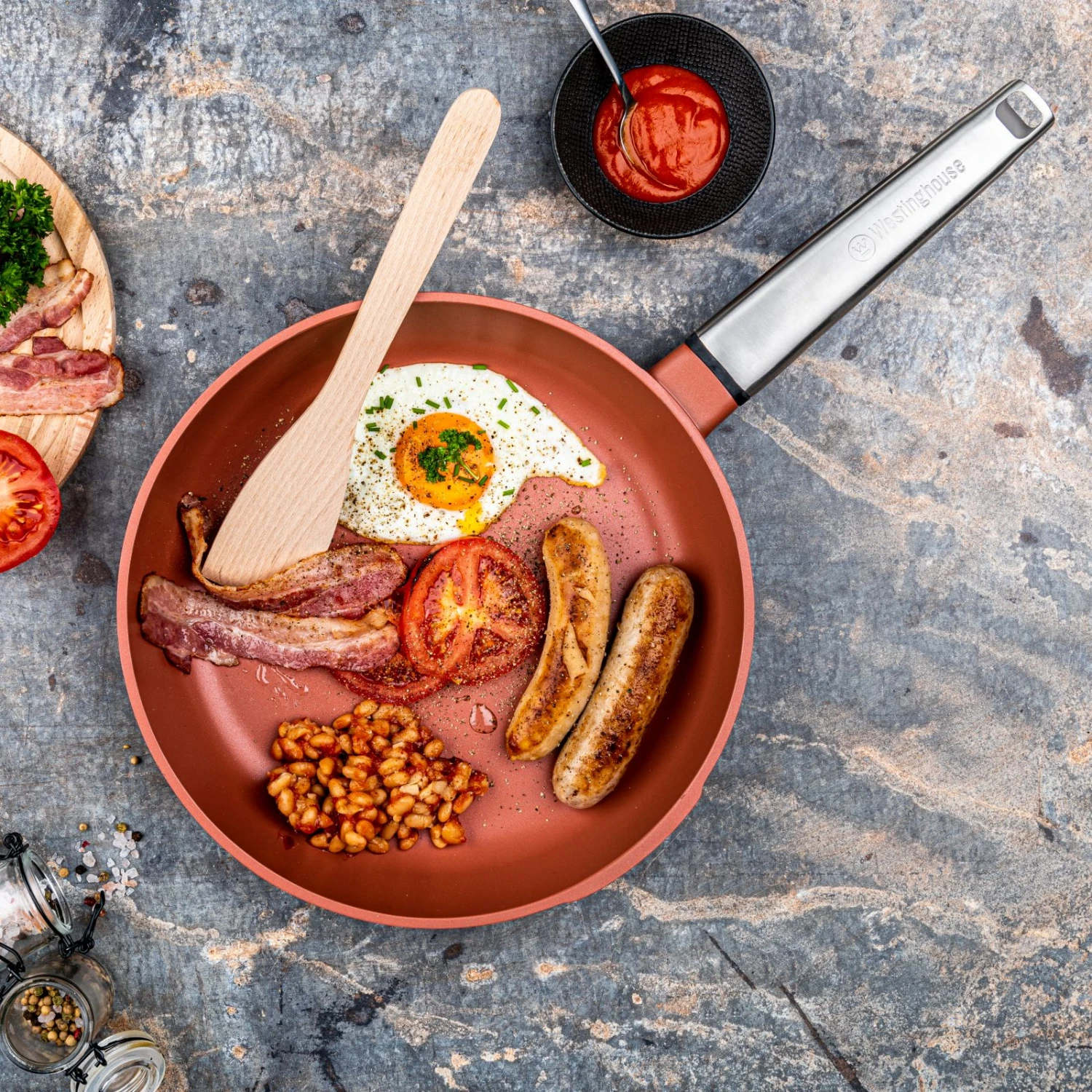 Westinghouse Braadpan Performance - Rebel Red - ø 28 Cm / 6.7 Liter 13 Westinghouse Braadpan Performance - Rebel Red - ø 28 Cm / 6.7 Liter - Afbeelding 11