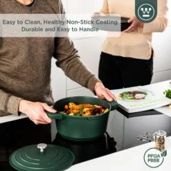 Westinghouse Braadpan Performance - Gracious Green - ø 28 Cm / 6.7 Liter -Keukengerei Korting Winkel WCCC0095024SG 4 1