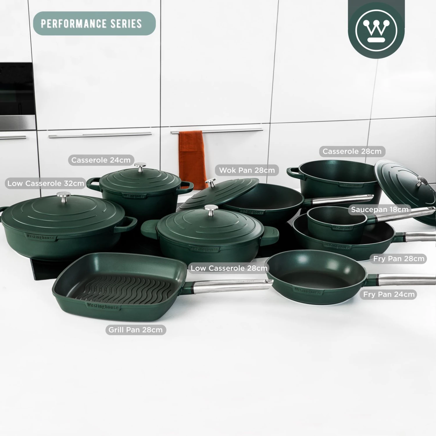 Westinghouse Koekenpan Performance - Gracious Green - ø 24 Cm - Standaard Anti-aanbaklaag 7 Westinghouse Koekenpan Performance - Gracious Green - ø 24 Cm - Standaard Anti-aanbaklaag - Afbeelding 5
