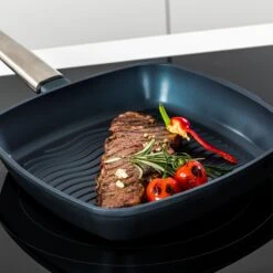 Westinghouse Grillpan Performance - Bravery Blue - 28 X 28 Cm - Standaard Anti-aanbaklaag -Keukengerei Korting Winkel WCFP0095G28BL 8