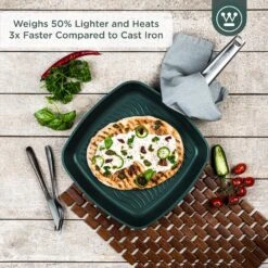 Westinghouse Grillpan Performance - Gracious Green - 28 X 28 Cm - Standaard Anti-aanbaklaag -Keukengerei Korting Winkel WCFP0095G28SG 2
