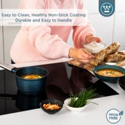 Westinghouse Steelpan Performance - Bravery Blue - ø 18 Cm / 1.9 Liter -Keukengerei Korting Winkel WCSP0095N18BL 4