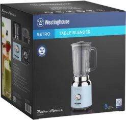 Westinghouse Blender Retro Collections - Blauw - 1.5 Liter - WKBE221BU 7 Westinghouse Blender Retro Collections - Blauw - 1.5 Liter - WKBE221BU -Keukengerei Korting Winkel WKBE221BU Table Blender BOX