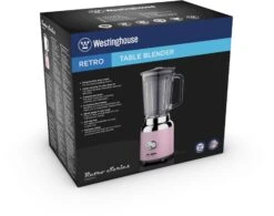 Westinghouse Blender Retro Collections - Roze - 1.5 Liter - WKBE221WH -Keukengerei Korting Winkel WKBE221PK 3D Box