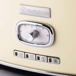 Westinghouse Broodrooster Retro Collections - 2 Sleuven - Vanilla White - WKTTB857WH -Keukengerei Korting Winkel WKTTB857WH Retro 2 Slice Toaster 2