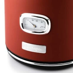Westinghouse Waterkoker Retro Collections - 2200 W - Cranberry Red - 1.7 Liter - WKWKH148RD -Keukengerei Korting Winkel WKWK148RD Retro Kettle 2